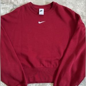 vintage maroon nike crewneck